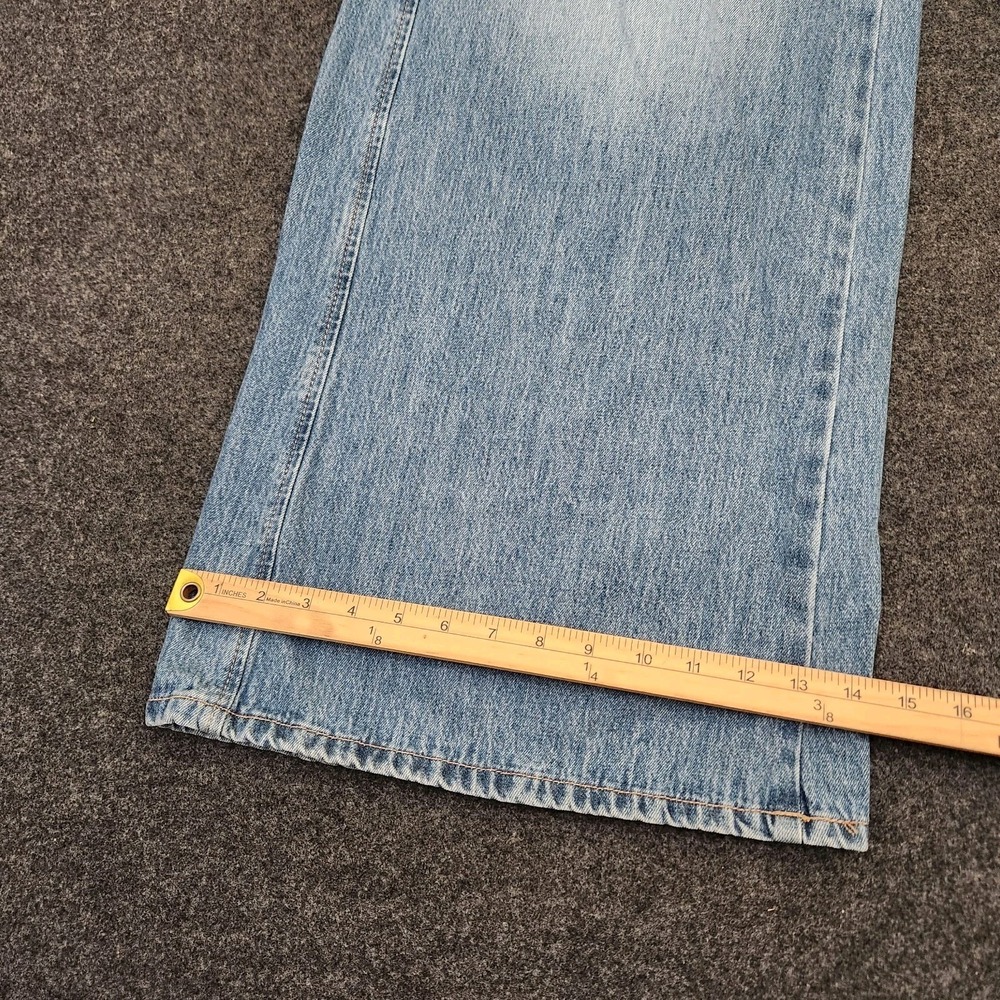KanCan Womens 9/28 Jocy Mid Rise Super Wide Leg Jeans Blue Medium Wash KC8731M - Picture 7 of 11